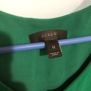 Green J Crew dress with pockets!